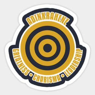 Adinkrahene | Adinkra Symbol | African | African American | Black Lives Sticker